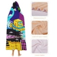 thumbnail image 4 of Geometry Dash Hooded Blanket Poncho Wearable Blanket Hoodie Cozy Soft Warm Flannel Fleece Throw Blanket for Women Men Boys Girls, 4 of 7