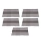 thumbnail image 1 of Tapete De Mesa, Posavasos De PVC, 5 Uds. Rectangular Para El Hogar Mgaxyff Gris, 1 of 8