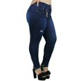 thumbnail image 2 of Jeans skinny DOOW modelo J 508 azul oscuro Talla extra 40, 2 of 7