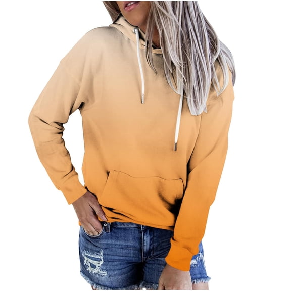 Cilsoka Lightweight Hoodie Women Plus Plain Crewneck Sweatshirt Women Womens Fall Winter Hoodies Pullover White Tops for Women Plus Size My Orders past Orders