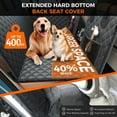 thumbnail image 2 of Dog Car Seat Cover for Back Seat, Back Seat Extender for Dogs Supports 400lbs, Hard Bottom Car Seat Cover for Dogs, Sturdy Dogs Seat Cover for Car SUV, 2 of 6