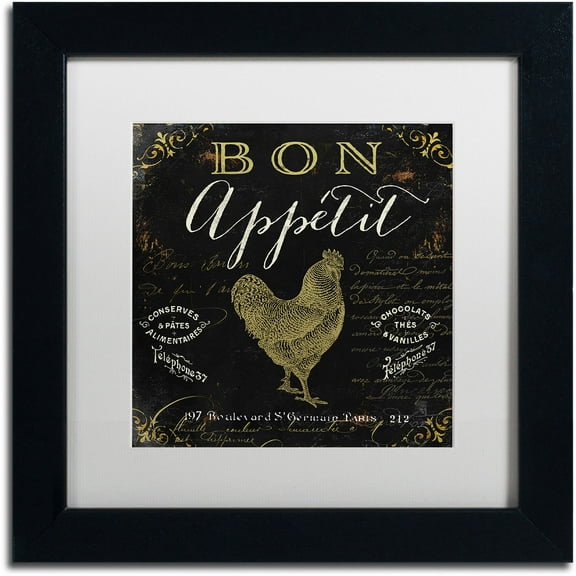 Trademark Fine Art "La Cuisine V" Canvas Art by Color Bakery White Matte, Black Frame