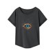 thumbnail image 1 of Camiseta de mujer con cuello redondo, camiseta básica de recuerdo para desplazarse, trabajar, caminar S, 1 of 6
