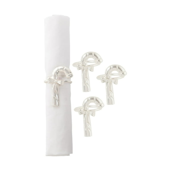 Candy Cane Napkin Ring, Set of 4