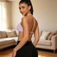 thumbnail image 6 of Endives Sports Bras for Women Strappy Sports Bras Open Back Deep V Bras Casual Bralette Yoga Crop Top With Removable Cups Bras for Women No Underwire, 6 of 6