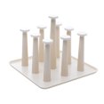 thumbnail image 1 of Advancent Rejilla de secado de vidrio para todo el cuerpo, lavable para tazas, fácil de limpiar, organizador de secado de vidrio de 9 espacios Almacenamiento y organización del hogar blanco, 1 of 6