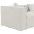 thumbnail image 5 of Meridian Furniture Cube Cream Durable Linen Modular Sectional, 5 of 9