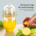 thumbnail image 4 of Huevo de plástico Scrambler Mano de mano Lavable Lavable Huevos Revueltos Maker Cocina interior Restaurante Blanco Yolk Mezcling Herramientas seitruly HA047921-00, 4 of 7