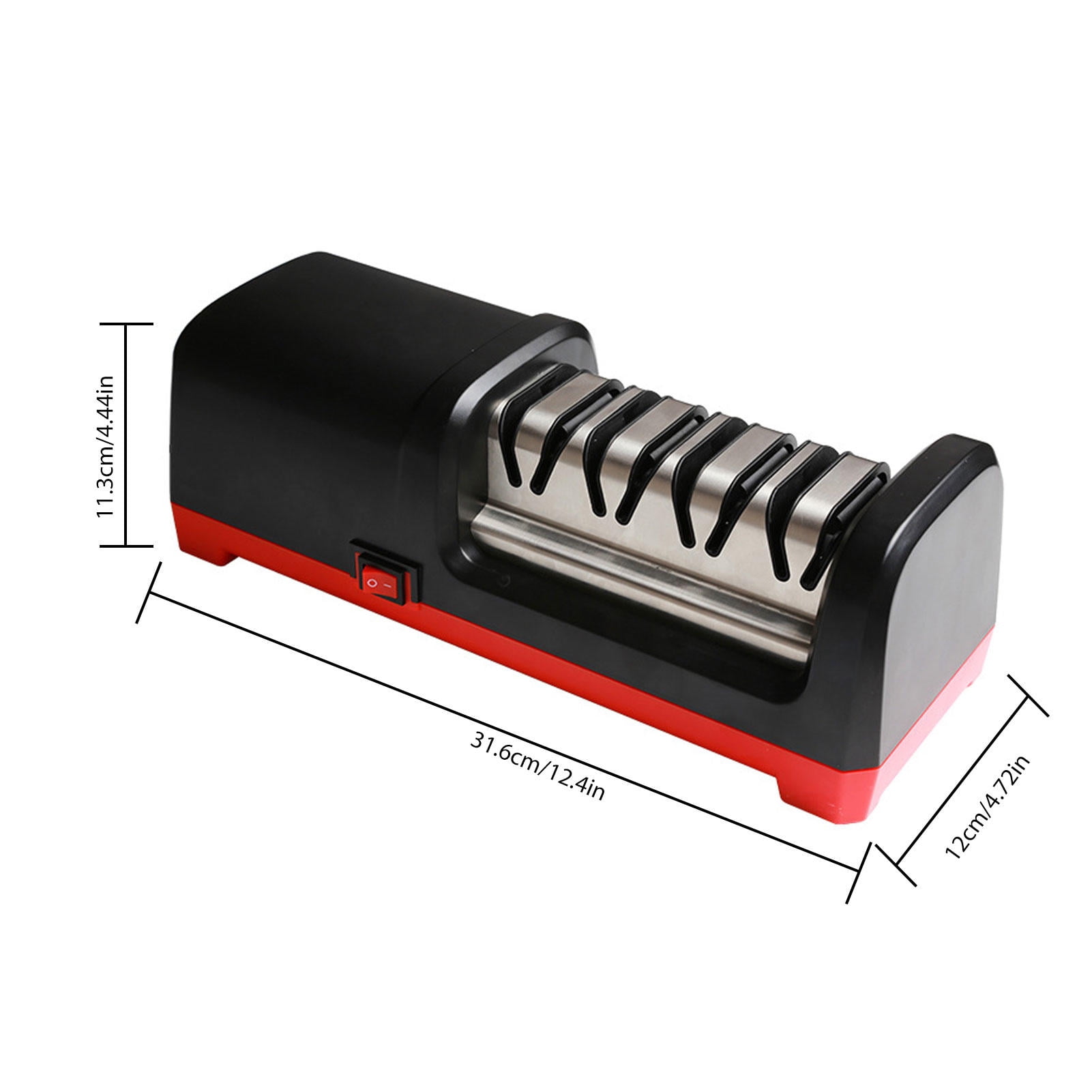 LAZIOEGR 3‑Stage Electric Knife Sharpener with 15° Angle Guide, Diamond & Resin Wheels, Magnetic Dust Collection