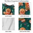 thumbnail image 4 of luoweisi Men's Beach Shorts Quick Dry Swim Trunks with Mesh Lining Christmas Gingerbread Man L, 4 of 5