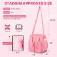 thumbnail image 2 of Soda Candy Mesh Tote Bag Stadium Approved 12x6x12 Heavy Duty Beach Bag for Sports Gym Concerts Travel Daily Use, 2 of 6