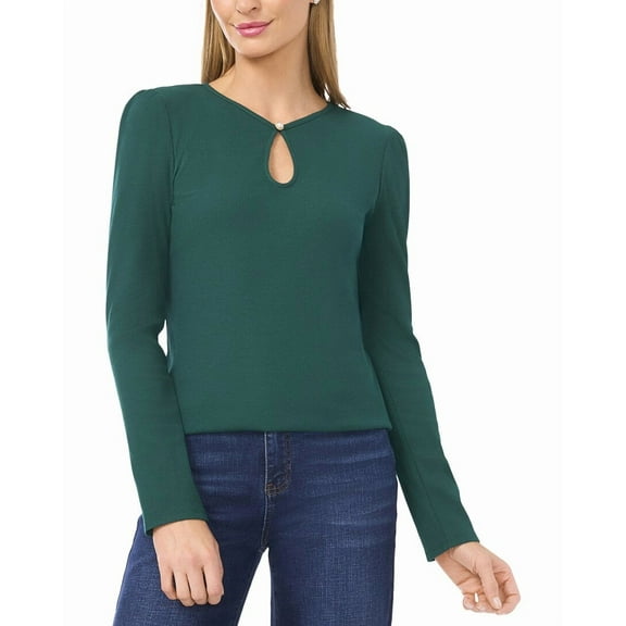CeCe womens  Top, l, Green