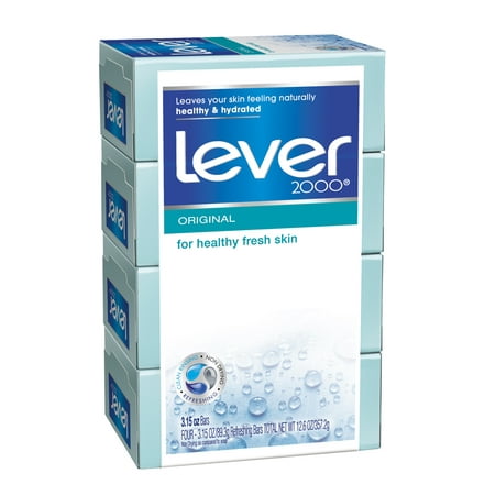 Lever 2000 Original Perfectly Fresh Deodorant Soap, 4ct