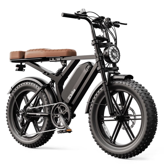 TST 20" Fat Tire Electric Bike for Adults, 750W Motor 1500W Peak, 48V 15Ah Battery, 60 Miles Range E Mountain Bike, UL2849