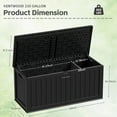 thumbnail image 7 of Homall 230 Gallon Outdoor Resin Deck Box ,Lockable, with Side Handles & Hydraulic Rod, Ideal for Patio, Garden, Poolside, 7 of 7