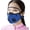 Blue, variant on Geeda Premium Cycling Face Mask with Eye Shield Breathing Valve Breathable Reusable Mesh Mask for Outdoor Commuting Dust Protection Black