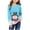 Sky Blue, variant on Byoo Toddler Girls Christmas Sweatshirt Snowman Print Round Neck Long Sleeved Casual Soft Pullover Top for Children Xmas Shirt