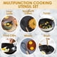 thumbnail image 4 of Utensilios de cocina con mango de madera de silicona, 2 uds., utensilios de cocina con mangos de madera, herramientas para utensilios de cocina resistentes al calor, 4 of 5