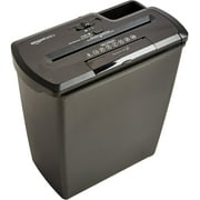 Angle View: Amazon Basics 8-Sheet Strip-Cut Paper, CD and Credit Card Home Office Shredder