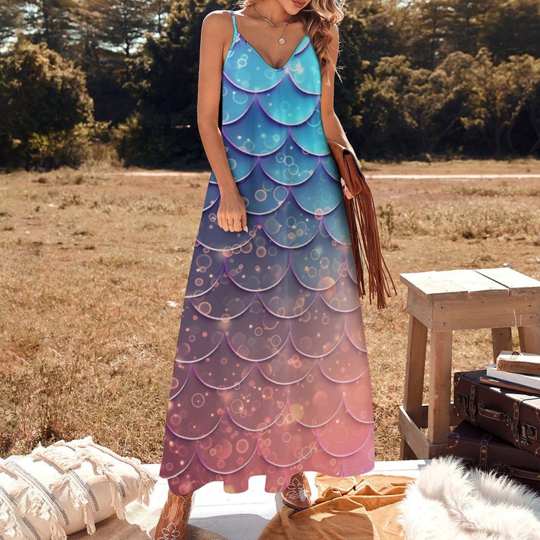 mermaid fish dress Light Purple Mermaid Fish Style Fully Embroidered Gown