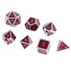 thumbnail image 4 of Juego de Dados Poliédricos Zulema Serie de 7 Dados para Juego de Rol D&D Rojo, 4 of 7