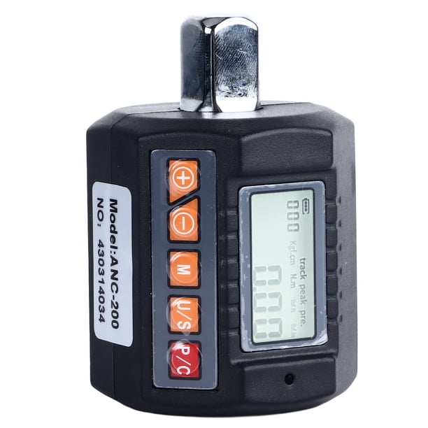 Adaptador De Llave De Torsión, Adaptadores De 1/2 Pulg., 1/4 Pulg., 3/8 Pulg., Alarma Visual Audible, Medidor De Torsión Digital, Pantalla LCD Para Reparación De Motocicletas Y