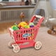 thumbnail image 1 of Carrito de mano de supermercado de juguete, juego de carrito, carrito de compras para niños de gran capacidad de 18,50 pulgadas, carritos de comestibl Rojo, 1 of 8