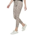 thumbnail image 3 of Calvin Klein Women's Printed High Rise 7/8 Leggings Brown Size Medium, 3 of 3