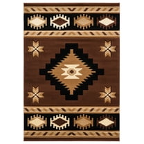 United Weavers Bristol Area Rug 2050 10450 Caliente Brown Rows Jagged 1' 10" x 2' 8" Rectangle