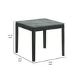 thumbnail image 5 of Kyo 24 Inch End Table Gray Faux Marble Top Sandy Texturing Black Legs - Saltoro Sherpi, 5 of 5