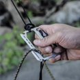 thumbnail image 4 of Cuchillo Portátil de Acero Inoxidable para Supervivencia Al Aire Libre, Multifuncional, Ligero y Práctico, Herramienta Portátil, Color Plateado B, 4 of 5