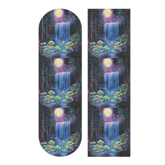 33.1" x 9.1" Tape Skateboard Scooter Grip Tape Skateboard Griptape Sheet Neon Oversized Waterfall