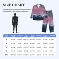 thumbnail image 4 of Honeii Boat Lighthouse Storm Waves Pattern Mens Pajamas Set,2pcs Men's Lounge Long Sleeve Sleep Shirt and Pajama Bottoms Sleepwear Set,Mens Pjs Sets-Small, 4 of 7