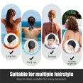 thumbnail image 4 of Bonnet de Bain en Silicone en Forme de Bulle pour Réduire la Traîne Warer, Bonnet de Natation Réutilisable pour Femmes et Hommes Gardant la Coiffure Inchangée, 4 of 5