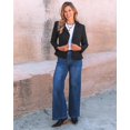 thumbnail image 3 of Pantalones GRAPENT para mujer, pantalones anchos de viaje, color azul, talla L, 3 of 8