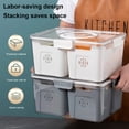 thumbnail image 2 of Lohuatrd Fridge Organizer Storage Box with Clear Lid Food Grade BPA Free Large Capacity Stackable Vegetable Refrigerator Organizer Bin, 2 of 8