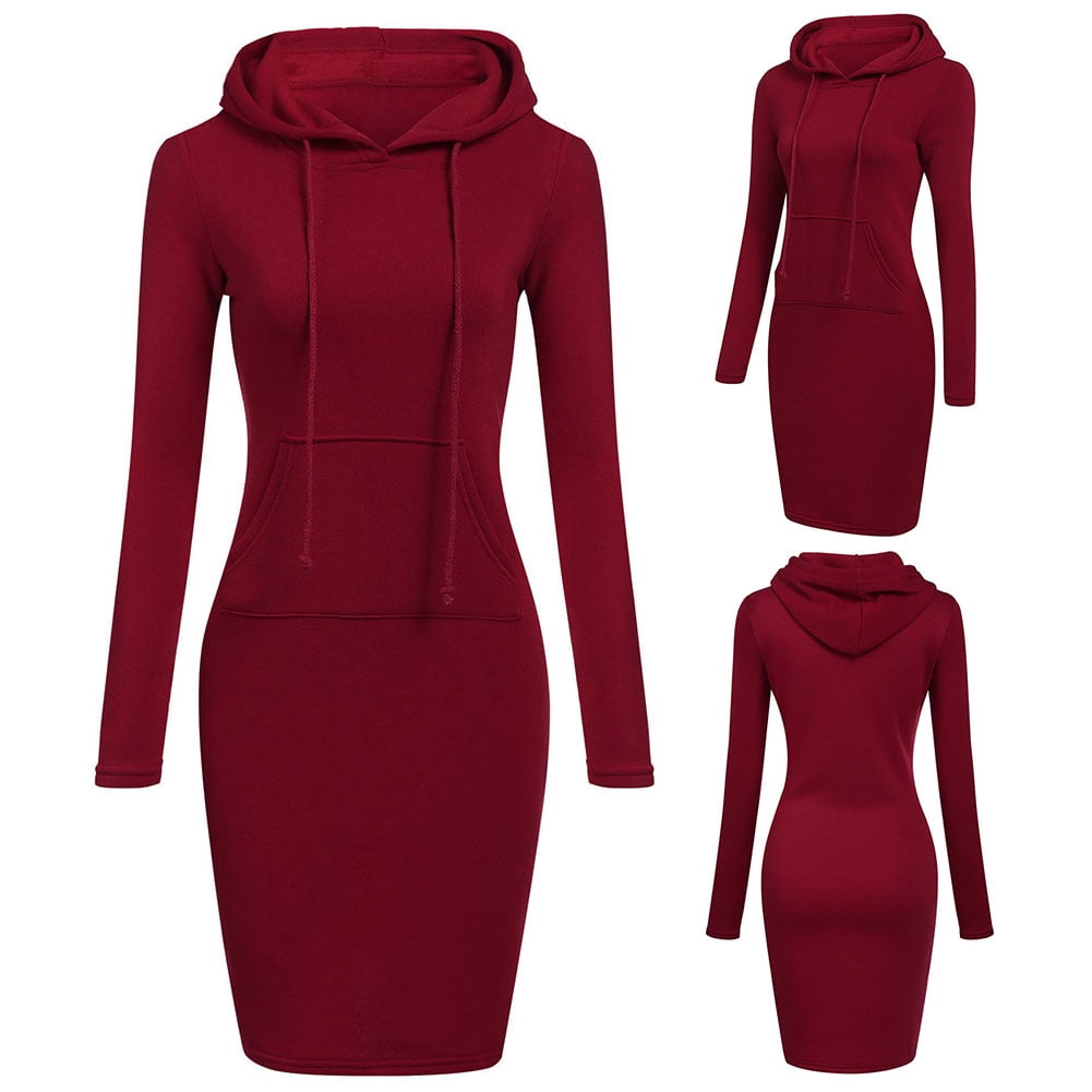 bodycon hoodie dress