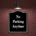 thumbnail image 2 of No Parking Anytime BLACK Aluminum Composite Sign 15''x18'', 2 of 9