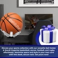 thumbnail image 7 of Hold My Ball Basketball Holders – White Large Hand Wall Mount Displays for Ball Storage & Memorabilia - Ball Storage rack for Basketball, Soccer or Volleyballs, 7 of 7