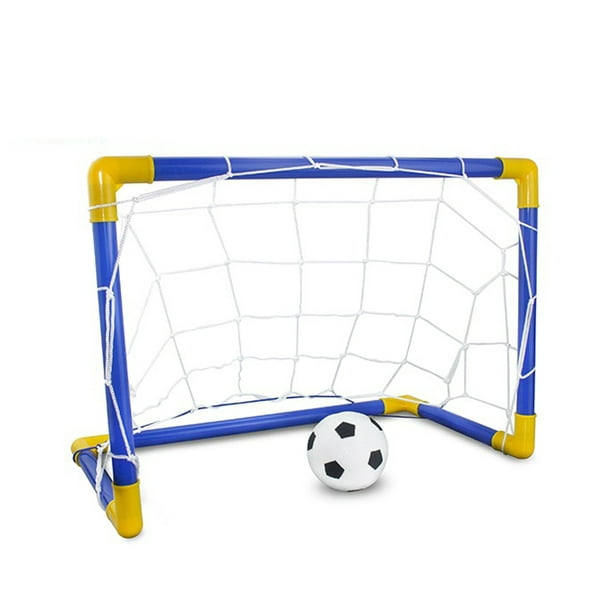 Onever Folding Mini Football Soccer Ball Goal Post Net Set Kids Sport Indoor Outdoor Games Toys Child Birthday Gift Plastic Walmart Com