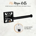 thumbnail image 5 of Autumn Alley Black Toilet Paper Holder - Modern Black Toilet Paper Holder Wall Mount, Unique, 5 of 9