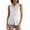 White, variant on MIXUE Women Blouses Summer Solid Color Lace Button Down Sleeveless Fashion Casual Vest Womens Tops Outwear,Orange,XXXL