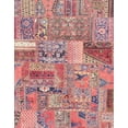 thumbnail image 1 of Ahgly Company Indoor Rectangle Abstract Dark Salmon Pink Patchwork Area Rugs, 7' x 9', 1 of 6