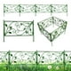 thumbnail image 1 of Paneles de valla de estacas de plástico para jardín paquete de 4 | Borde verde decorativo para macizos de flores, caminos, bordes | Resistente a la intemperie, plegable, portátil | 13.77"x6.88" Cada, 1 of 8