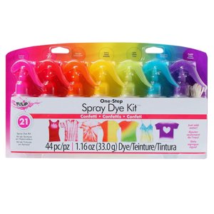 Tulip One-Step Spray Tie-Dye Kit, 7 Colors, Confetti