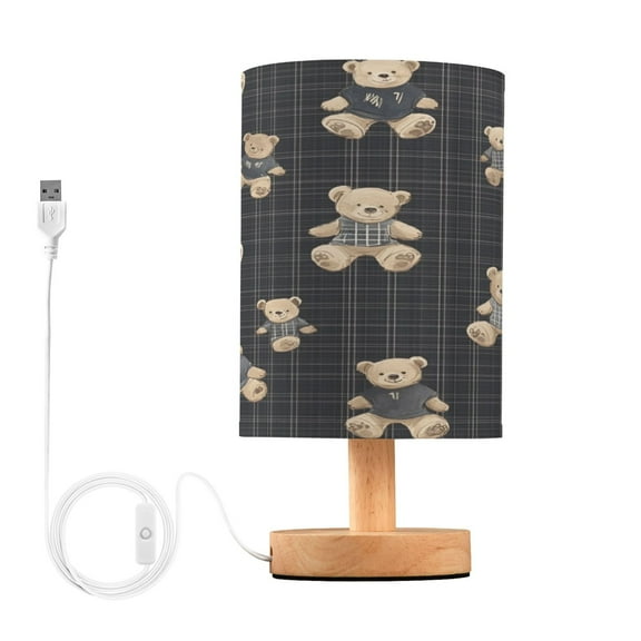 BZSMCE Lamp Modern Hoodie Bears Printing Creative Patter Night Light