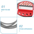thumbnail image 3 of OULII Adjustable Stainless Steel Cable Lock with Vinyl Coating for Lockout Tagout Safety and Security, 3 of 8