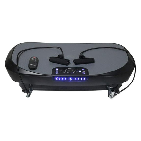 Fitness 4D Vibration Trainer Exercise Machine with Upper Body Straps and