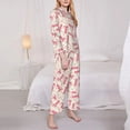 thumbnail image 3 of Bingfone Womens Pajama Sets pink Octopus Print,Long Sleeve Loungewear Pajamas Set-Large, 3 of 7