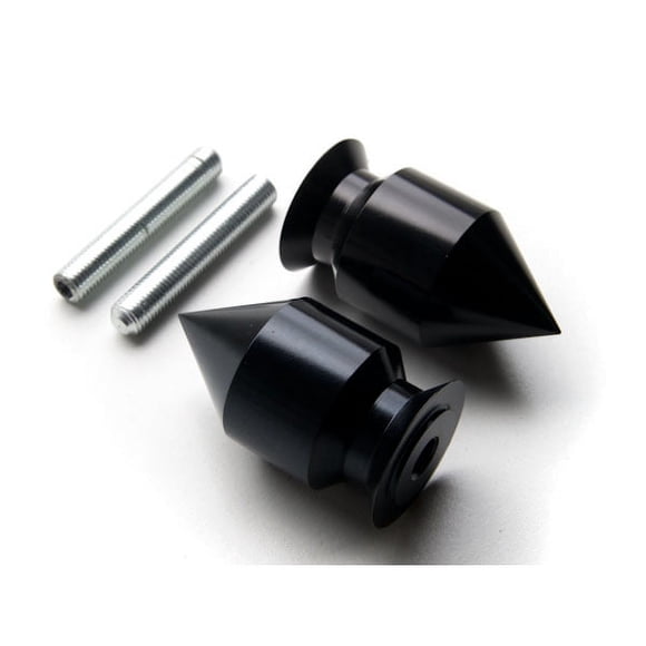 Krator Spike Black Swingarm Spools Sliders Motorcycle Compatible with Yamaha YZF1000 YZF1000R Thunderace 1997